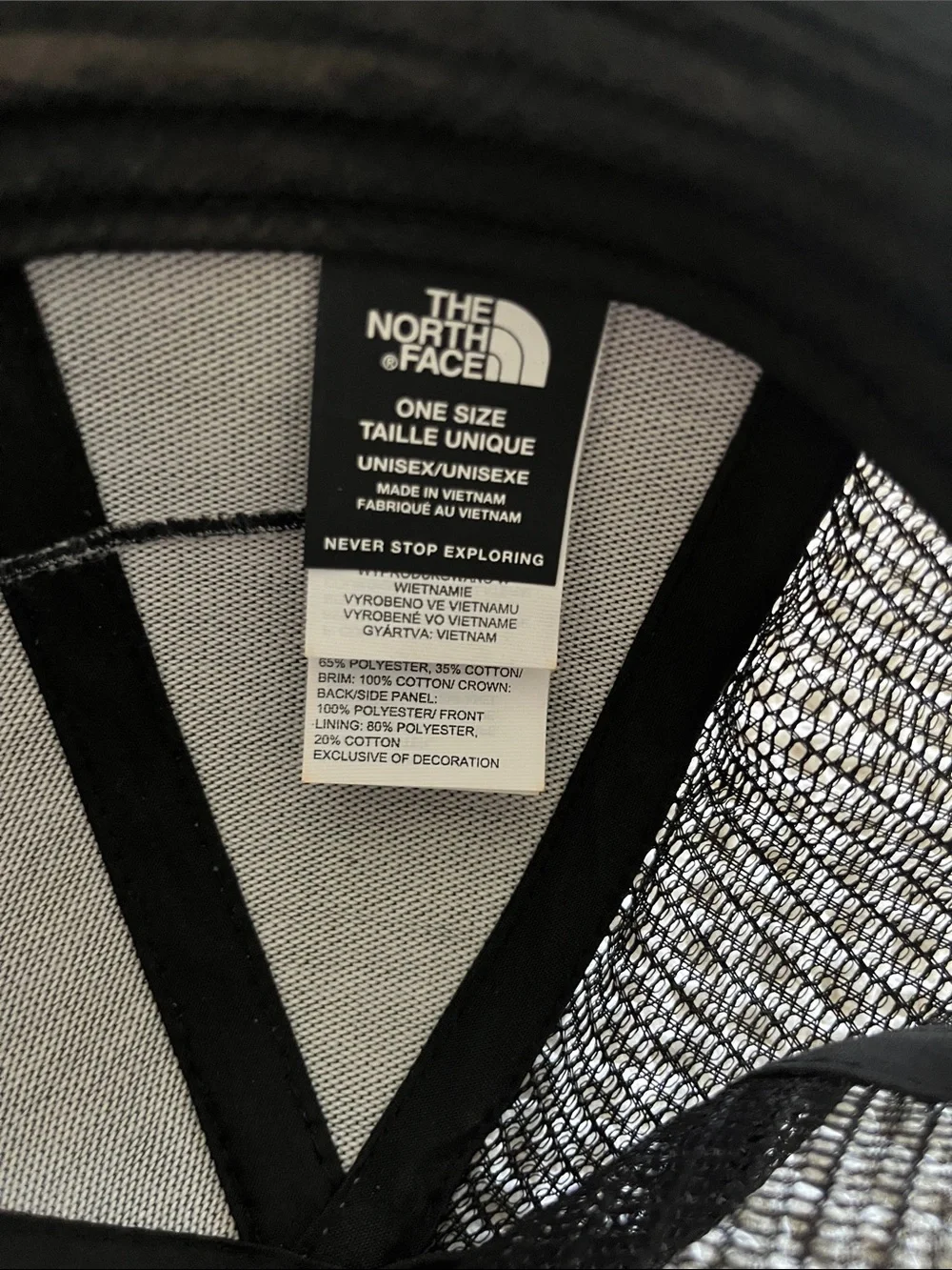 The North Face Two-Tone Grey and Black Patch Hat